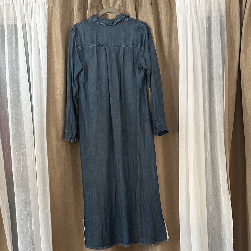 Anthropologie cloth & stone Shirt Dress chambray NWOT - Picture 8 of 9